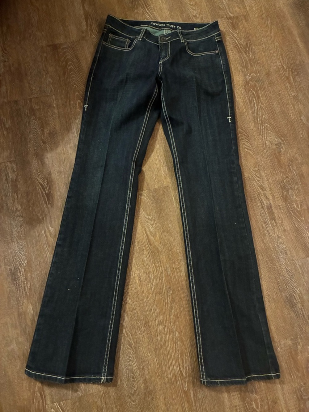 Cowgirl Tuff Co Hot Shot Women’s Bootcut Jeans Dark Wash Size 31x35